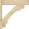 Ekena Millwork Merced Block Rough Sawn Outlooker, Douglas Fir, 8"W x 38"D x 38"H OUT08X38X38MRC05RDF - alternate 4